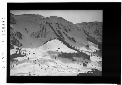 Egg im Bregenzerwald / Skilift Schetteregg 1243 m gegen Tristen 1754 m