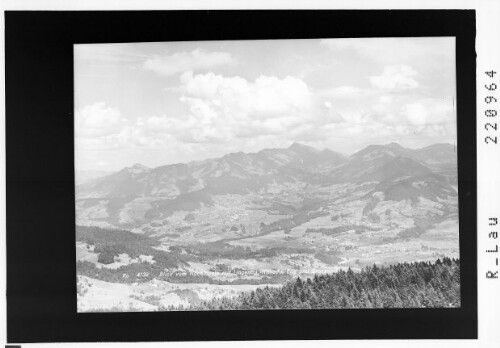 Blick vom Hochälpele auf Lingenau - Hittisau - Egg und Grossdorf