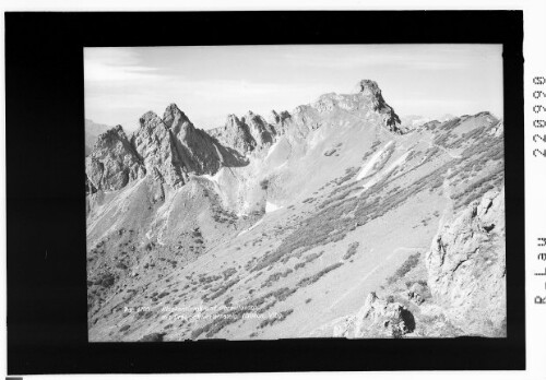 Plankentürme und Garsellakopf mit Drei Schwesternsteig / Rhätikon / Vorarlberg
