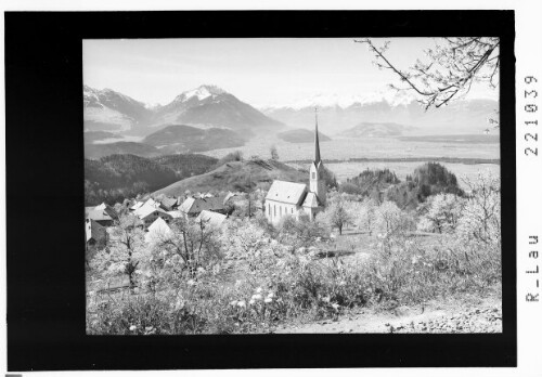 Fraxern / Vorarlberg gegen Rheintal und Schweizer Berge : [Fraxern gegen westlichen Rhätikon und Balfrieser Berge]