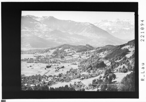 Thüringen und Bludesch mit Säntis / Vorarlberg