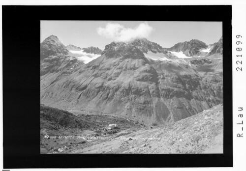 Silvretta / Jamtalhütte mit Totenfeld - Vorderer Satzgrat und Getschnerscharte
