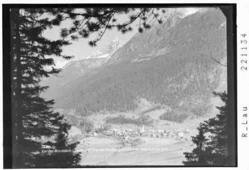 Vorderhornbach im Lechtal 973 m mit Hochvogel 2594 m