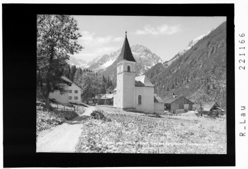 Boden gegen Potschallkopf / Gasthof Bergheimat : [Boden im Bschlabertal gegen Plattigspitze und Tajaspitze]