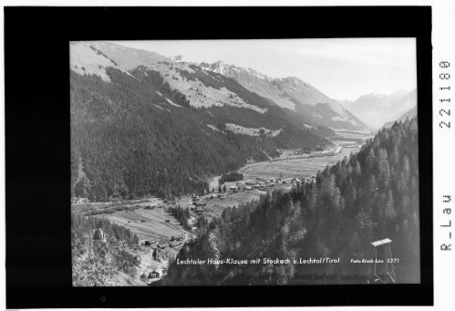 Lechtaler Haus - Klause mit Stockach und Lechtal / Tirol