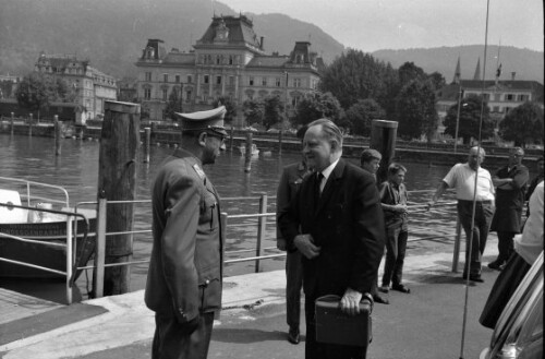 Innenminister Franz Olah zu Besuch in Bregenz