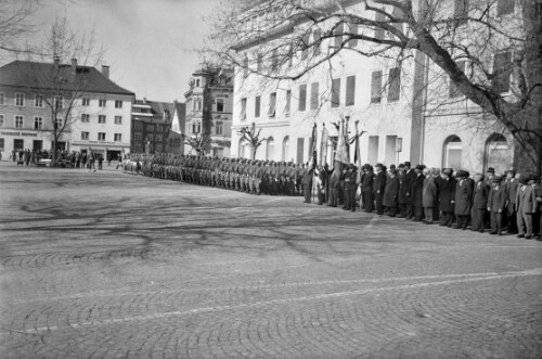 Gedenktag für die Vorarlberger Standschützen am Kornmarktplatz in Bregenz