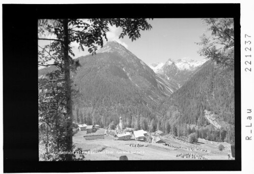 Bschlabs 1314 m im Lechtal / Tirol : [Bschlabs im Bschlabertal gegen Alpeiltal mit Wannekopf und Seitekopf]