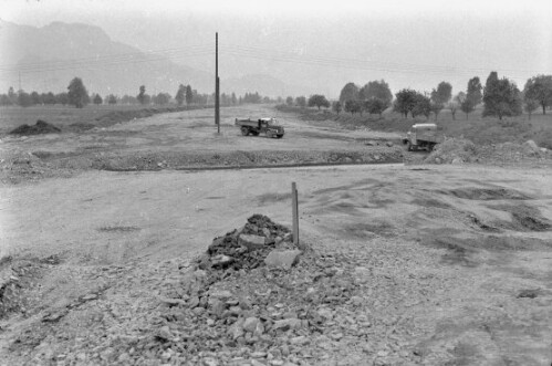 Schüttungen beim Bau der Rheintalautobahn