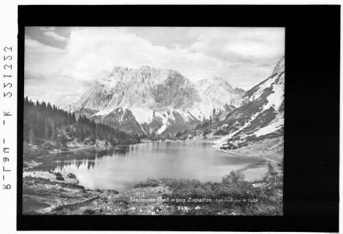 Seebensee 1643 m gegen Zugspitze : [Seebensee gegen Wetterstein Gebirge]