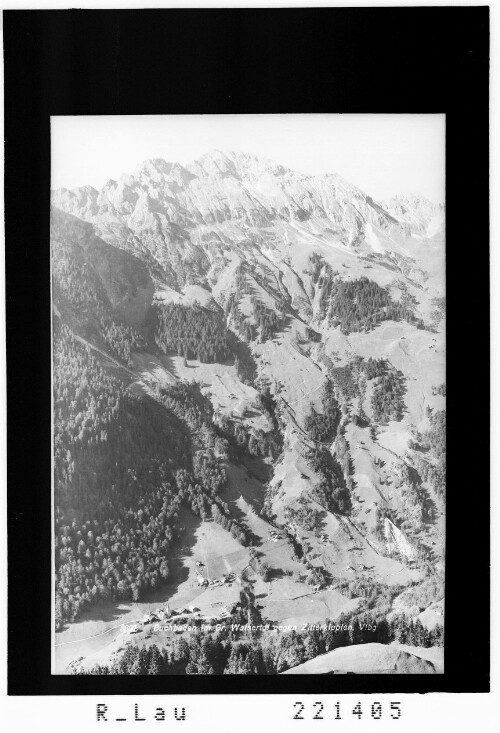 Buchboden im Grossen Walsertal gegen Zitterklapfen / Vorarlberg