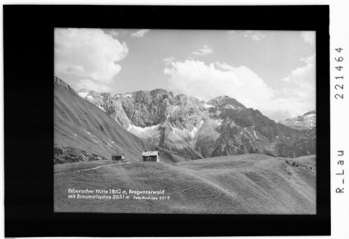 Biberacher Hütte 1862 m / Bregenzerwald / mit Braunarlspitze 2651 m