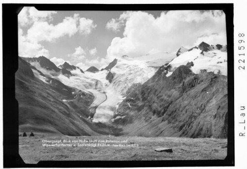 Obergurgl / Blick von der Hohen Mutt zum Rotmoos- und Wasserfallferner und Seelenkögl 3426 m