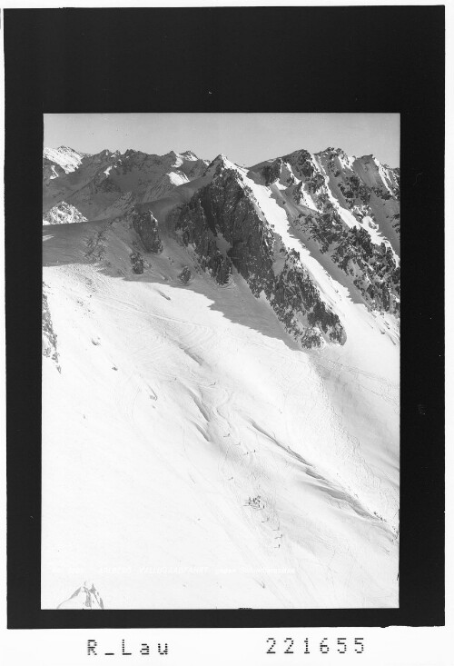 Arlberg / Vallugaabfahrt gegen Schindlerspitze