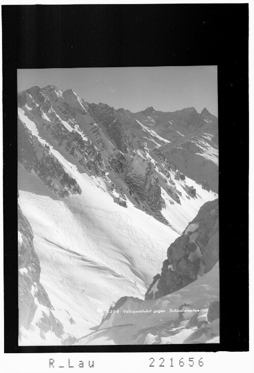 Vallugaabfahrt gegen Schindlerspitze