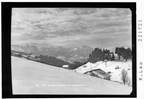 Furx bei Laterns Vorarlberg / Blick gegen Drei Schwestern : [Furx gegen Rhätikon mit Scesaplana und Drei Schwestern]