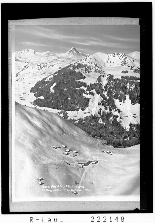 Hotel Faschina 1484 m gegen Mittagspitze