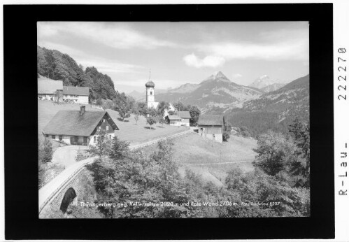 Thüringerberg gegen Kellerspitze 2020 m und Rote Wand 2706 m