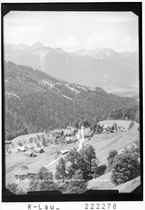 Blons im Großwalsertal gegen Rhätikon