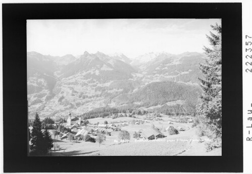 Bartholomäberg gegen Drei Türme / Montafon / Vorarlberg