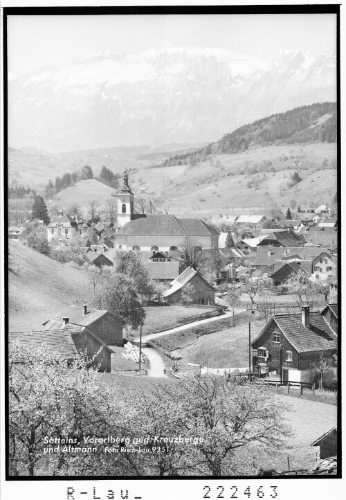 Satteins / Vorarlberg gegen Kreuzberge und Altmann