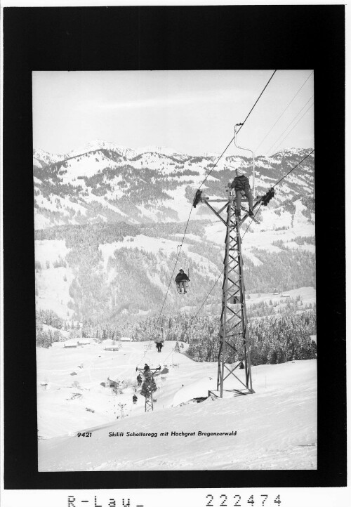 Skilift Schetteregg mit Hochgrat / Bregenzerwald