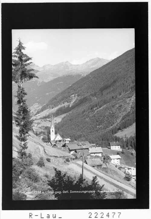 Kappl 1258 m in Tirol gegen östliche Samnaungruppe