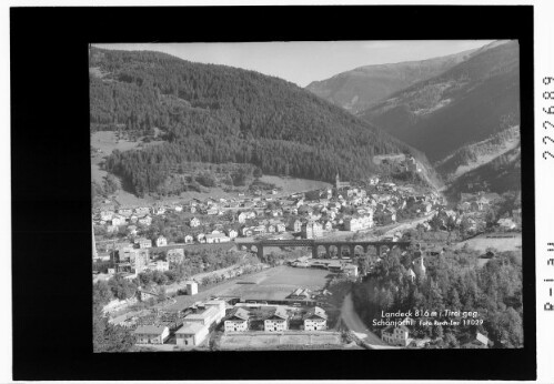 Landeck 816 m in Tirol gegen Schönjöchl