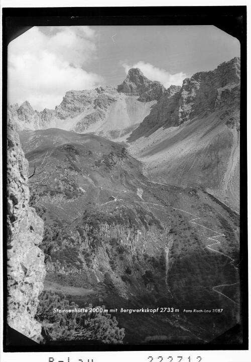 Steinseehütte 2000 m mit Bergwerkskopf 2733 m