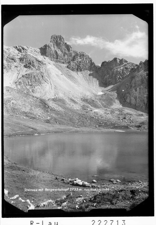 Steinsee mit Bergwerkskopf 2733 m