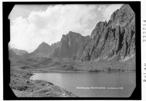 Steinsee gegen Steinkarspitze