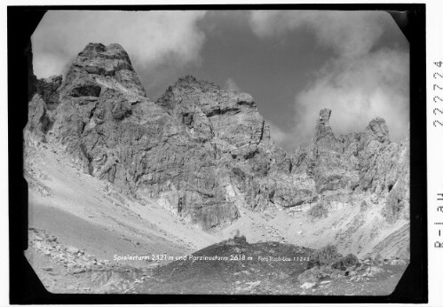 Spielerturm 2521 m und Parzinusturm 2618 m : [Spielerturm - Parzinnspitze - Parzinntürme]