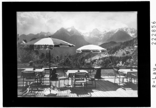 Blick vom Haus Alpila auf Rhätikon mit Zimba
