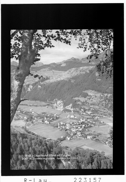 Ried im Oberinntal / Tirol mit Furgler 3007 m / Samnaungruppe