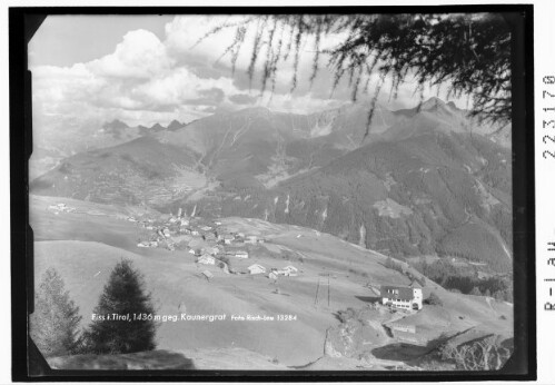 Fiss in Tirol 1436 m gegen Kaunergrat : [Fiss gegen Kaunergrat und Glockturmkamm]
