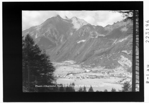 Pfunds im Oberinntal / Tirol mit Piz Mundin 3147 m : [Pfunds gegen Mundinturm]