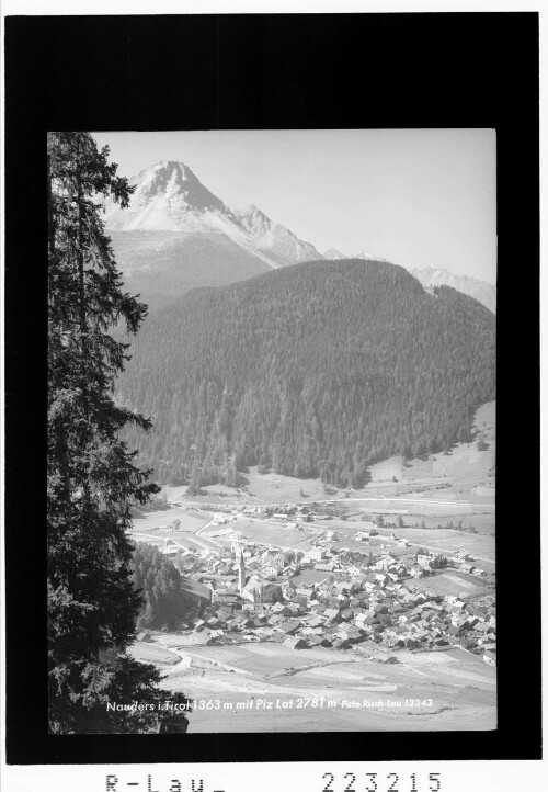Nauders in Tirol 1363 m mit Piz Lat 2871 m