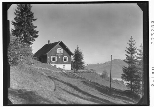 Feldkircher Hütte am Vorderälpele gegen Hohe Kugel