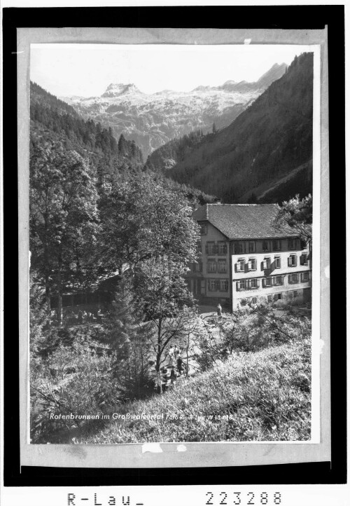 Rotenbrunnen im Großwalsertal