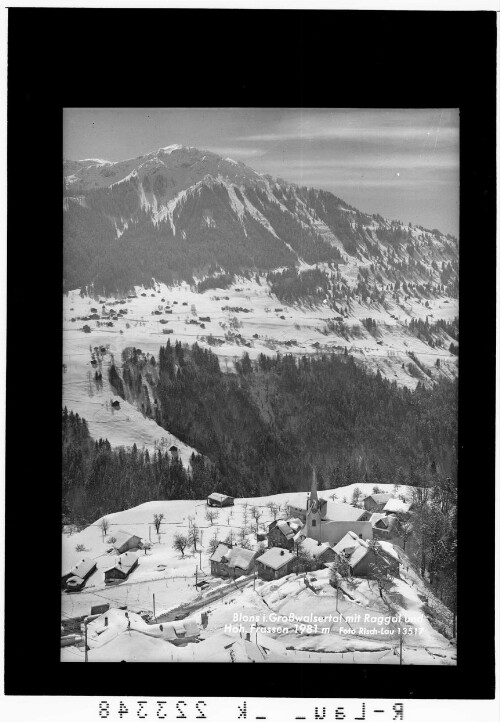 Blons im Großwalsertal mit Raggal und Hohem Frassen 1981 m