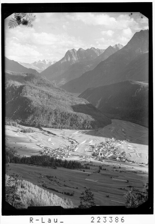 [Umhausen im Ötztal gegen Gurglerkamm und Geigenkamm / Tirol]