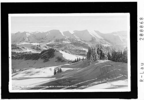 Bödele bei Dornbirn, Blick vom Hochälpele zum First