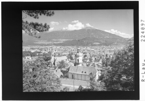 Innsbruck / Hötting gegen Glungezer und Patscherkofel