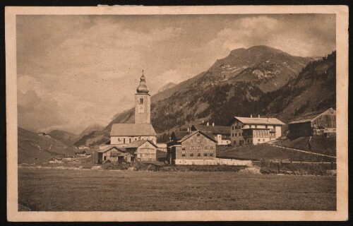 [Lech] : [Lech 1438 m (Vorarlberg) mit Wösterspitze ...]