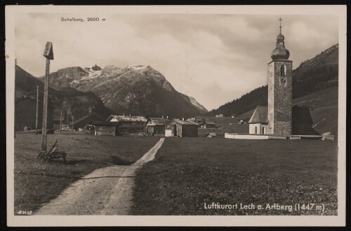 Luftkurort Lech a. Arlberg (1447 m) : Schafberg, 2680 m