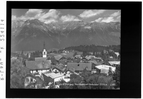 Igls 870 m gegen Nordkette mit Hafelekar 2334 m