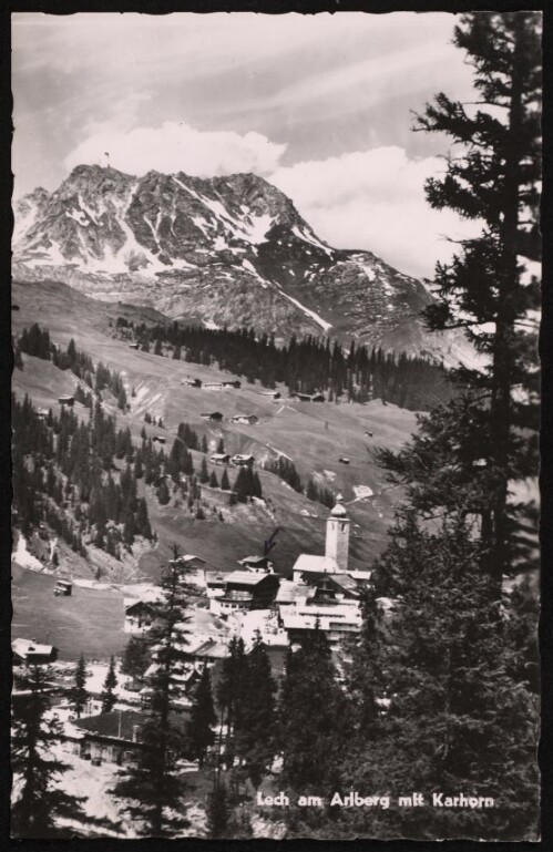 Lech am Arlberg mit Karhorn