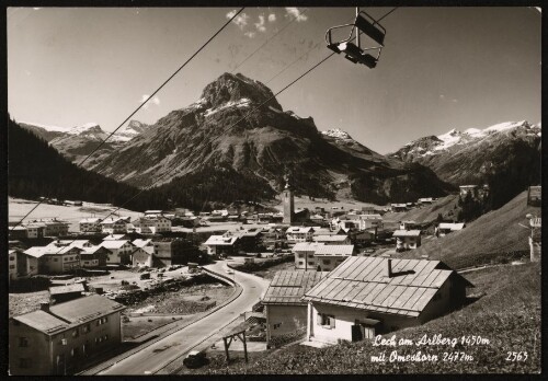 Lech am Arlberg 1450 m mit Omeshorn 2472 m