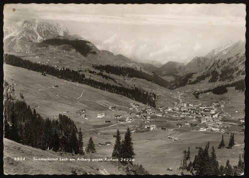 Sommerkurort Lech am Arlberg gegen Karhorn 2422 m