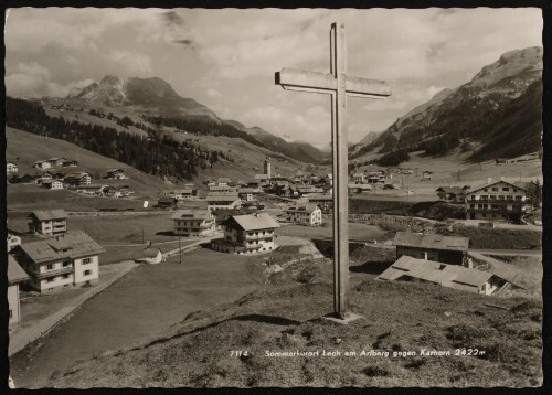 Sommerkurort Lech am Arlberg gegen Karhorn 2422 m